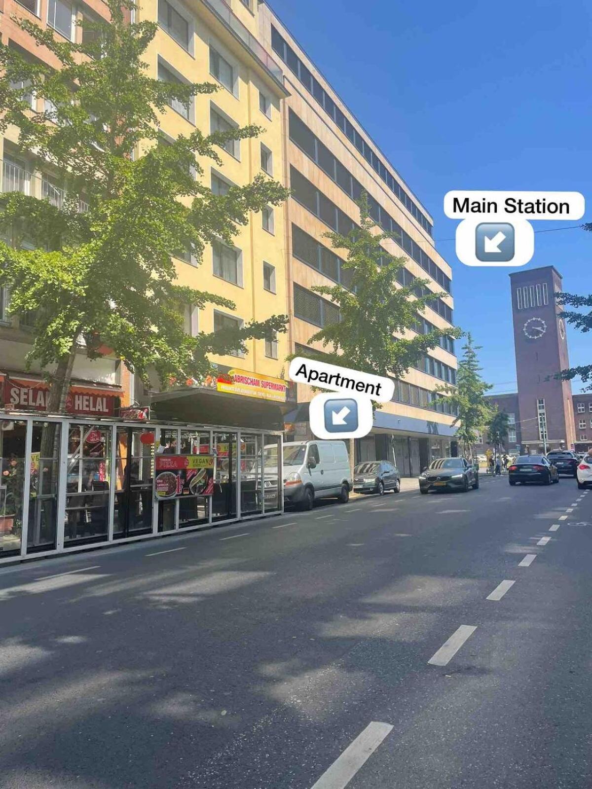 Zentrale Wohnung Direkt Am Hauptbahnhof - Bismarck Düsseldorf Exteriér fotografie